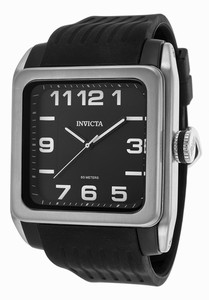 Invicta BLU Quartz Analog Black Dial Silicone Watch # 16440 (Men Watch)