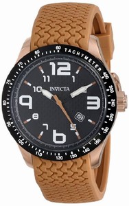 Invicta Japanese Quartz Black Watch #16647 (Men Watch)