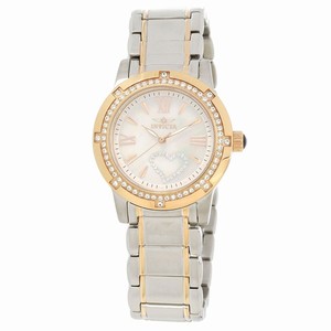 Invicta Gold Dial Fixed Gold-plated Set With Crystals Band Watch #16707 (Women Watch)