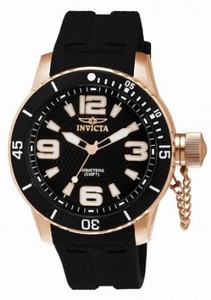 Invicta Swiss Quartz Rose Gold Watch #1673 (Men Watch)