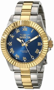 Invicta Blue Dial Stainless Steel Band Watch #16742 (Men Watch)