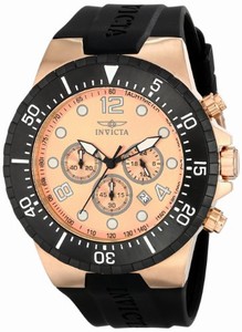 Invicta Japanese Quartz rose gold Watch #16748 (Men Watch)