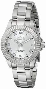 Invicta Silver Dial Stainless Steel Band Watch #16761 (Women Watch)