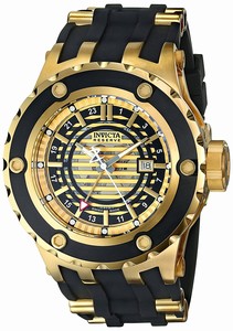 Invicta Subaqua Quartz Analog Date Black Rubber Watch # 16815 (Men Watch)