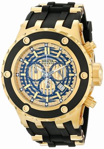 Invicta Subaqua Quartz Chronograph Date Black Rubber Watch # 16826 (Men Watch)