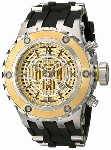 Invicta Subaqua Quartz Chronograph Date Black Rubber Watch # 16830 (Men Watch)