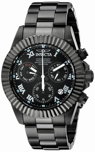 Invicta Black Dial Stainless Steel Band Watch #16846 (Men Watch)