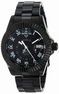 Invicta Black Dial 24hr Dial Watch #16847 (Men Watch)