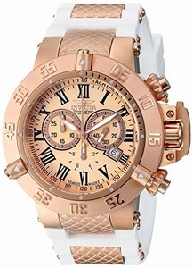 Invicta Swiss Quartz rose gold Watch #16872 (Men Watch)