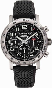 Chopard Automatic Stainless Steel Black Dial Black Rubber Band Watch #168915-3001 (Men Watch)