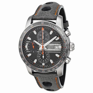 Chopard Grand Prix de Monaco Historique 2012 Gray Leather Watch# 168992-3032 (Men Watch)