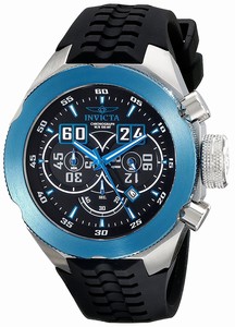 Invicta I-Force Quartz Chronograph Date Black Silicone Watch # 16930 (Men Watch)