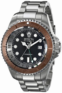 Invicta Black Dial Stainless Steel Band Watch #16963 (Men Watch)