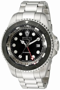 Invicta Black Dial Stainless Steel Band Watch #16966 (Men Watch)