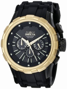 Invicta I Force Quartz Chronograph Date Black Silicone Watch # 16976 (Men Watch)