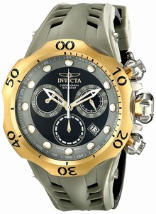 Invicta Venom Quartz Chronograph Date Grey Silicone Watch # 16992 (Men Watch)