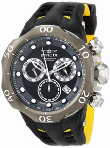 Invicta Black Dial Ion Plated Stainless Steel Watch #16996 (Men Watch)