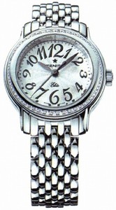 Zenith Automatic Silver With Arabic Numeral Guilloche Dial Polished Stainless Steel Band Watch #16.1220.67/01.M1220 (Women Watch)