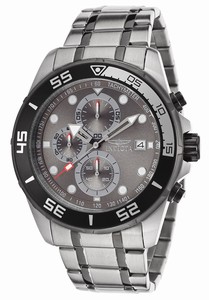 Invicta Specialty Quartz Chronograph Date Grey Dial Two Tone Stainless Steel Watch # 17016 (Men Watch)