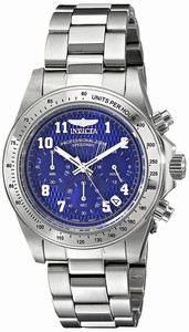 Invicta Blue Dial Stainless Steel Band Watch #17024 (Men Watch)