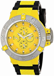 Invicta Yellow Dial Stainless Steel Band Watch #17112 (Men Watch)