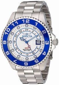 Invicta White Dial Stainless Steel Band Watch #17123 (Men Watch)