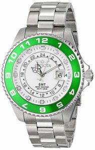 Invicta White Dial Stainless Steel Band Watch #17134 (Men Watch)