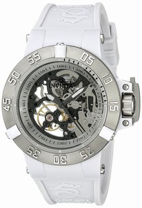 Invicta Silver Skeleton Automatic Watch #17143 (Men Watch)