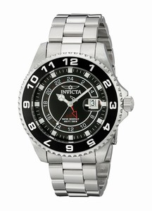 Invicta Black Dial Stainless Steel Band Watch #17145 (Men Watch)