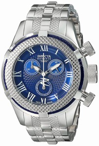 Invicta Blue Dial Stainless Steel Band Watch #17155 (Women Watch)