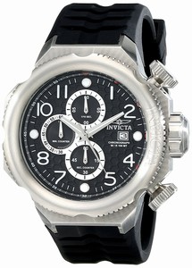 Invicta I-Force Quartz Chronograph Date Black Silicone Watch # 17168 (Men Watch)