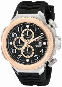 Invicta I-Force Quartz Chronograph Date Black Silicone Watch # 17171 (Men Watch)