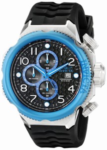 Invicta I Force Quartz Chronograph Date Black Silicone Watch # 17172 (Men Watch)