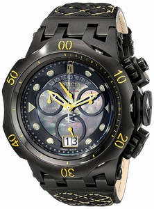 Invicta Jason Taylor Quartz Chronograph Day Date Black Leather Watch # 17184BWB (Men Watch)