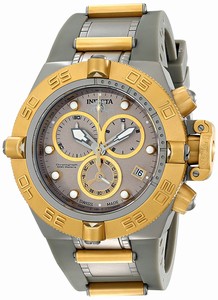 Invicta GSubaqua Quartz Chronograph Date Grey Polyurethane Watch # 17208 (Men Watch)
