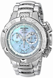 Invicta Mother Of Pearl Dial Stainless Steel Band Watch #17221 (Women Watch)