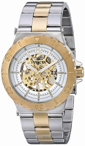 Invicta Ailver Skeleton Hand Wind Watch #17242 (Men Watch)