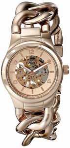Invicta Rose-tone Dial 18k Rose Gold Plated Stainless Steel Watch #17252 (Women Watch)