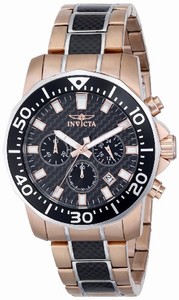 Invicta Japanese Quartz Carbon fiber Watch #17255SYB (Men Watch)