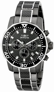 Invicta Carbon Fiber Quartz Watch #17257 (Men Watch)