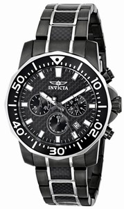 Invicta Japanese Quartz Carbon fiber Watch #17257SYB (Men Watch)