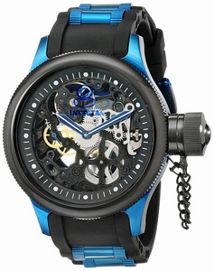 Invicta Russian Diver Mechanical Hand Wind Black Polyurethane Watch # 17271 (Men Watch)