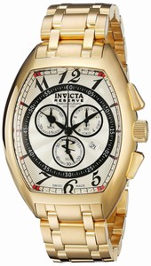 Invicta Champagne Dial Stainless Steel Band Watch #17281 (Men Watch)