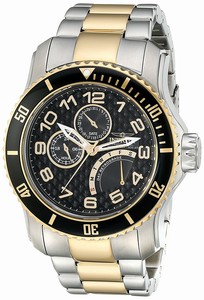 Invicta Black Dial Stainless Steel Band Watch #17355 (Men Watch)