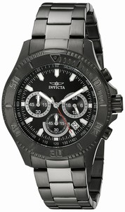 Invicta Black Dial Stainless Steel Band Watch #17372 (Men Watch)