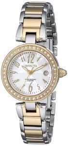 Invicta Mother Of Pearl Dial Stainless Steel Band Watch #17373 (Women Watch)