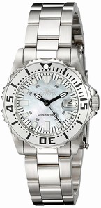 Invicta White Dial Stainless Steel Watch #17381 (Women Watch)