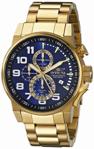 Invicta Blue Dial Stainless Steel Band Watch #17417 (Men Watch)