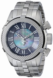 Invicta Mother Of Pearl Dial Stainless Steel Band Watch #17431 (Men Watch)