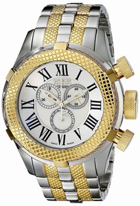 Invicta Mother Of Pearl Dial Stainless Steel Band Watch #17435 (Men Watch)